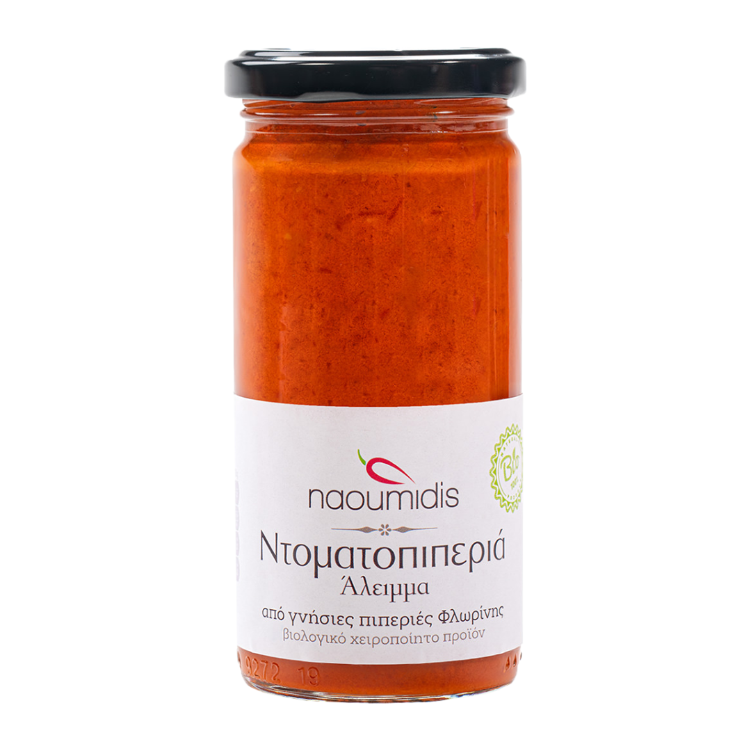 Crema tartinabilă cu ardei si roșii ECO 260g - Naoumidis Bio