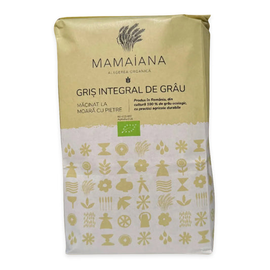 Griș integral din grâu ECO - Mamaiana - 1kg