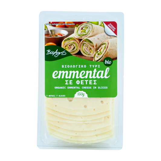 Brânză Emmental ECO, felii 150g